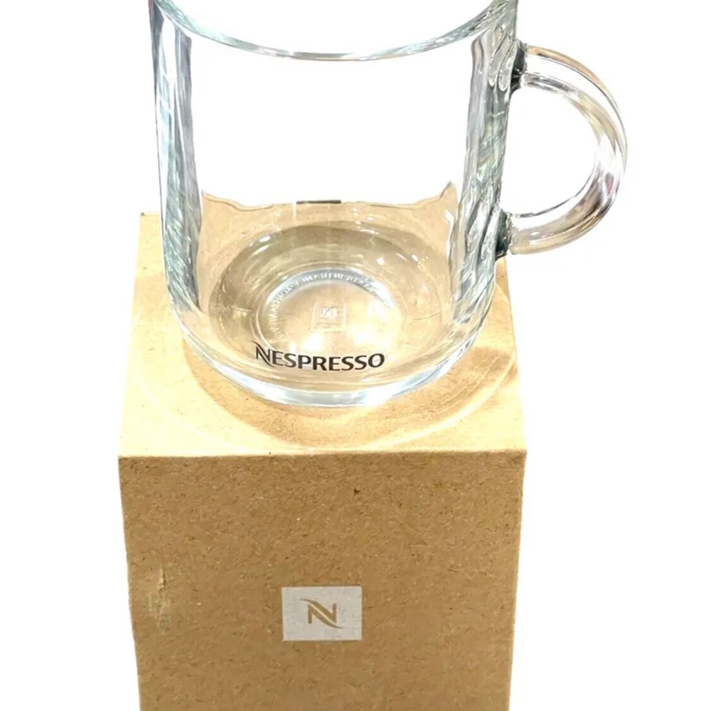 Nespresso Glass Coffee Mug New